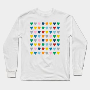 Rainbow Hearts Long Sleeve T-Shirt